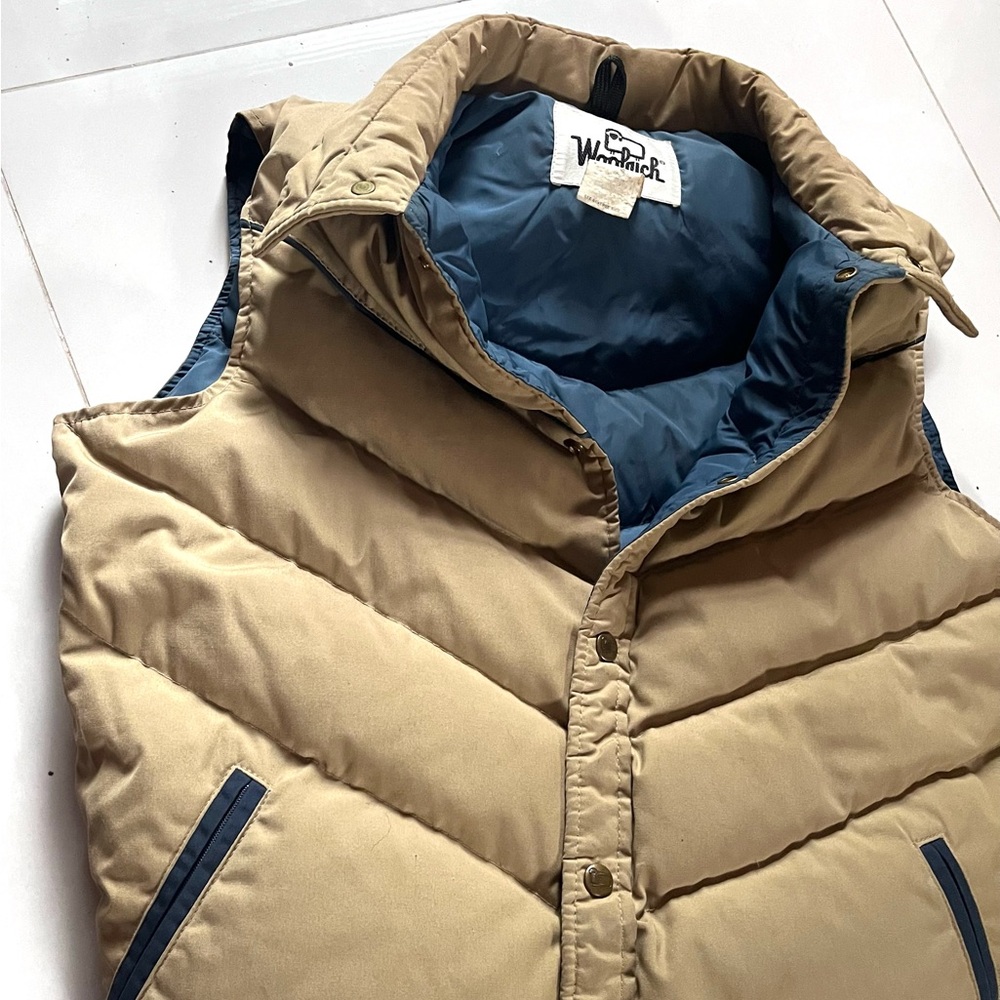 Woolrich Vintage 80's Men's Puffer Down Vest - Picture 3 of 12